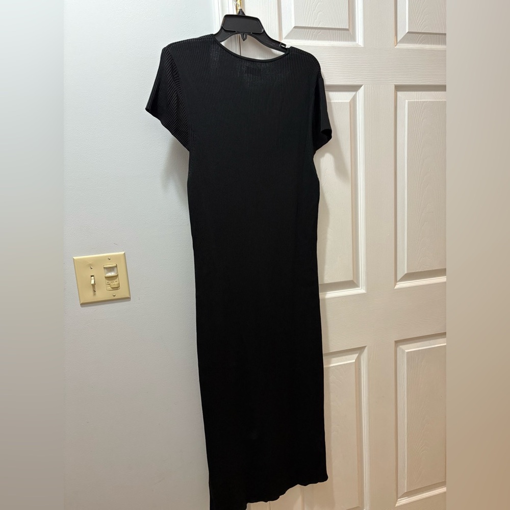 Gap Sweetheart Rib Knit Midi Dress in Black XXL NWT - Picture 3 of 5
